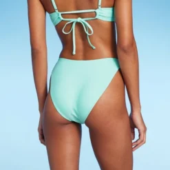 Women's Strappy Extra Cheeky Extra High Leg Bikini Bottom - Wild Fable™ Mint Green