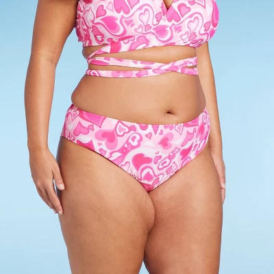 Women's Cheeky Bikini Bottom - Wild Fable⢠Pink Heart Print - Image 8