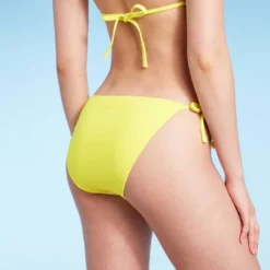 Women's Side-Tie Cheeky Bikini Bottom - Wild Fable⢠Yellow