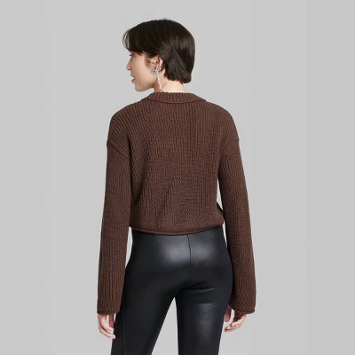 Women's Crewneck Boxy Pullover Sweater - Wild Fable⢠- Image 2