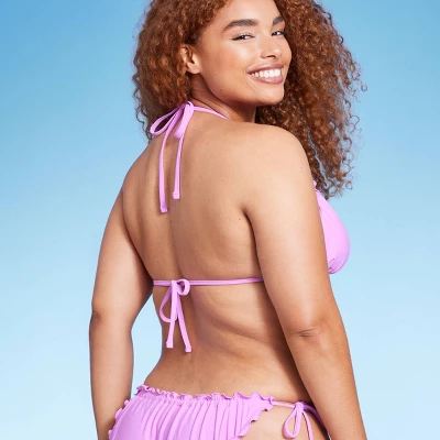 Women's Ruffle Triangle Bikini Top - Wild Fable⢠- Image 4