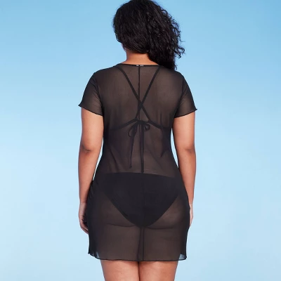 Women's Mesh Cover Up Short Sleeve Mini Dress - Wild Fable⢠- Image 3
