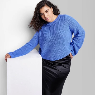 Women's Crewneck Boxy Pullover Sweater - Wild Fable⢠- Image 7