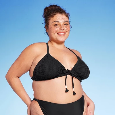 Women's Crochet Triangle Bikini Top - Wild Fable⢠- Image 6