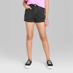Women's High-Rise Cutoff Jean Shorts - Wild Fable™