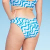 Women's High Leg Cheeky Bikini Bottom - Wild Fable™