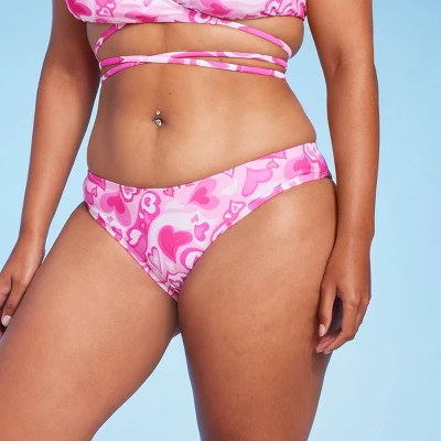 Women's Cheeky Bikini Bottom - Wild Fable⢠Pink Heart Print - Image 7