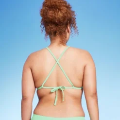 Women's Scoop Neck Crisscross Bralette Bikini Top - Wild Fable™