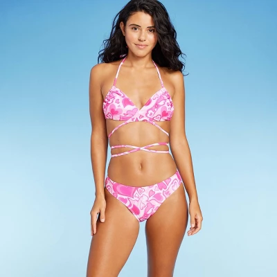 Women's Cheeky Bikini Bottom - Wild Fable⢠Pink Heart Print - Image 2