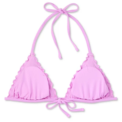 Women's Ruffle Triangle Bikini Top - Wild Fable⢠- Image 6