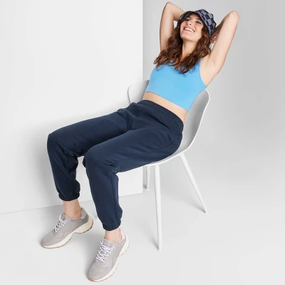 Women's High-Rise Fleece Sweatpants - Wild Fable⢠- Image 7