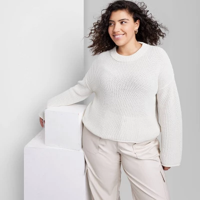 Women's Crewneck Boxy Pullover Sweater - Wild Fable⢠- Image 8