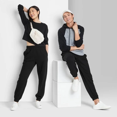 Women's High-Rise Fleece Sweatpants - Wild Fable⢠- Image 4