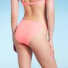 Women's Side Tab Cheeky Bikini Bottom - Wild Fable™ Pink