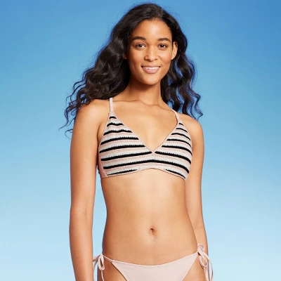 Women's Striped Crochet Bralette Bikini Top - Wild Fable⢠- Image 2