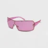 Women's Rimless Wrap Shield Sunglasses - Wild Fable™