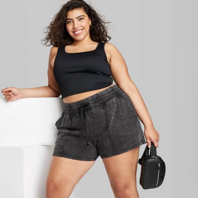 Women's High-Rise Fleece Shorts - Wild Fable⢠- Image 4