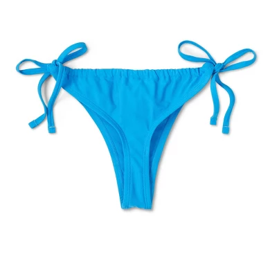 Women's Side-Tie Adjustable Coverage Bikini Bottom - Wild Fable⢠Blue - Image 5