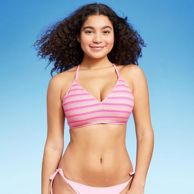 Women's Striped Crochet Bralette Bikini Top - Wild Fable⢠- Image 8