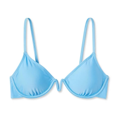 Women's V-Front Underwire Bikini Top - Wild Fable⢠Bright Blue - Image 5