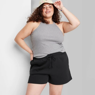 Women's Mid-Rise Pull-On Fleece Shorts - Wild Fable⢠- Image 3