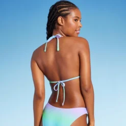 Women's Triangle Bikini Top With Shell Charm - Wild Fableā¢