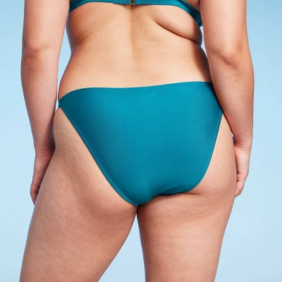 Women's Crochet Overlay Extra Cheeky Bikini Bottom - Wild Fable⢠Green