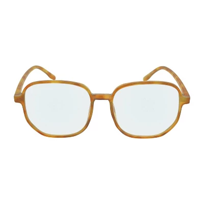 Tortoise Print Square Blue Light Filtering Glasses - Wild Fable⢠Orange