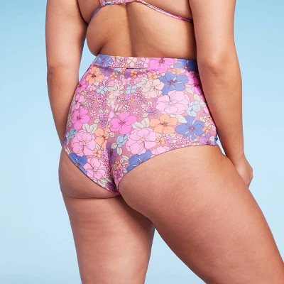 Women's Cheeky Boyshorts Bikini Bottom - Wild Fable⢠Floral Print