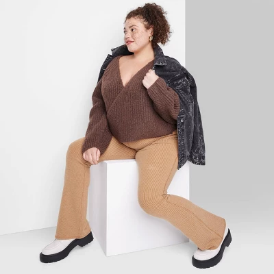 Women's Chunky Knit Wrap Sweater - Wild Fable⢠- Image 3