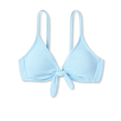 Women's Tie-Front Pique Textured Bralette Bikini Top - Wild Fable⢠- Image 5