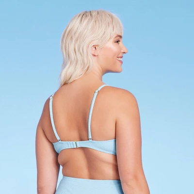 Women's Tie-Front Pique Textured Bralette Bikini Top - Wild Fable⢠- Image 4