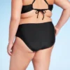 Women's Mid-Rise Cheeky Bikini Bottom - Wild Fable™ Black